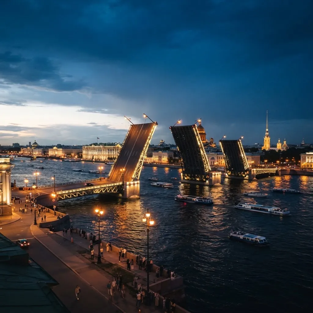 Белые ночи и разводные мосты